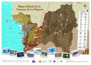 Mapa La Higuera para ninos